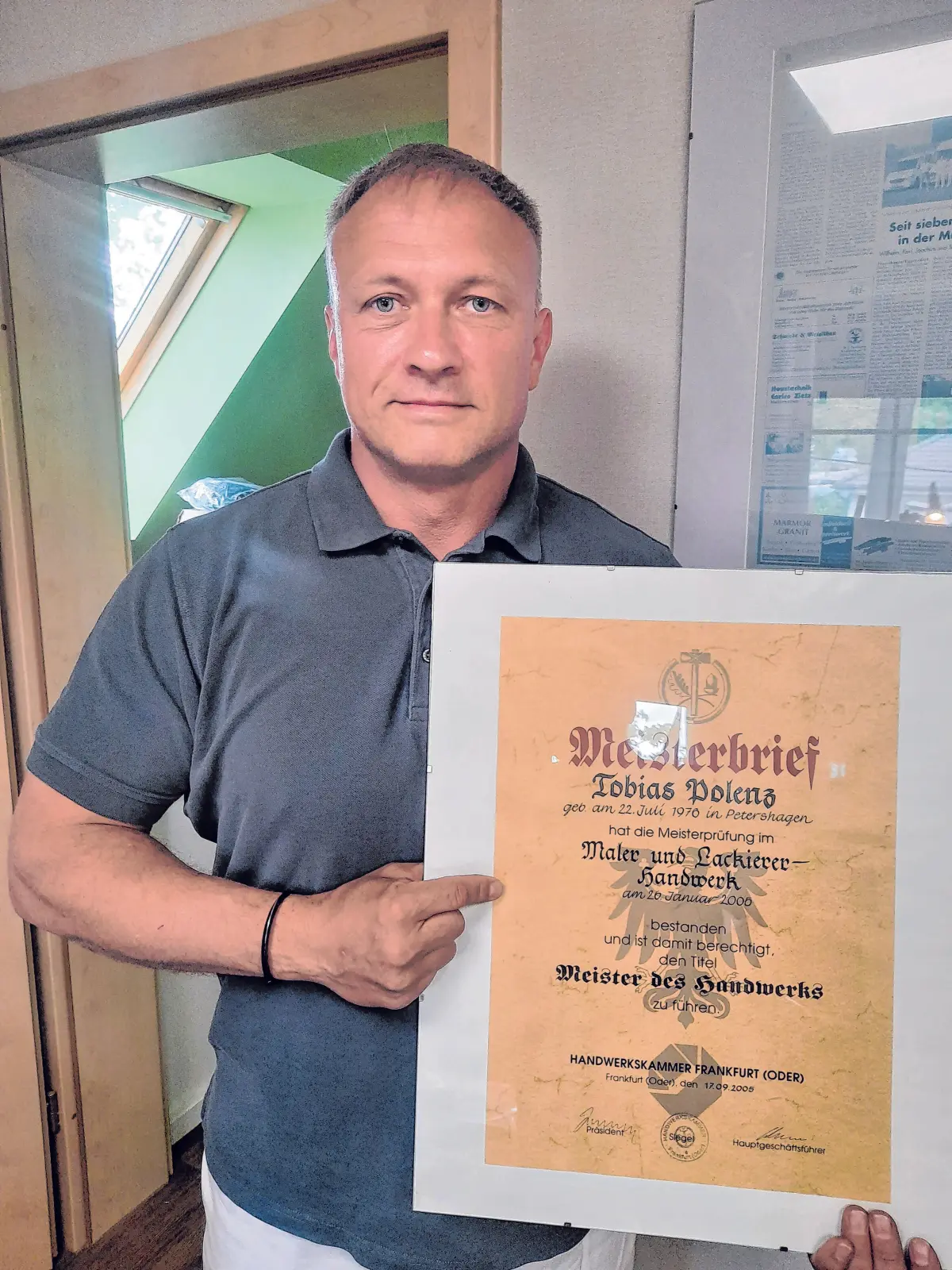 Tobias Polenz ist seit über 20 Jahren Handwerksmeister.