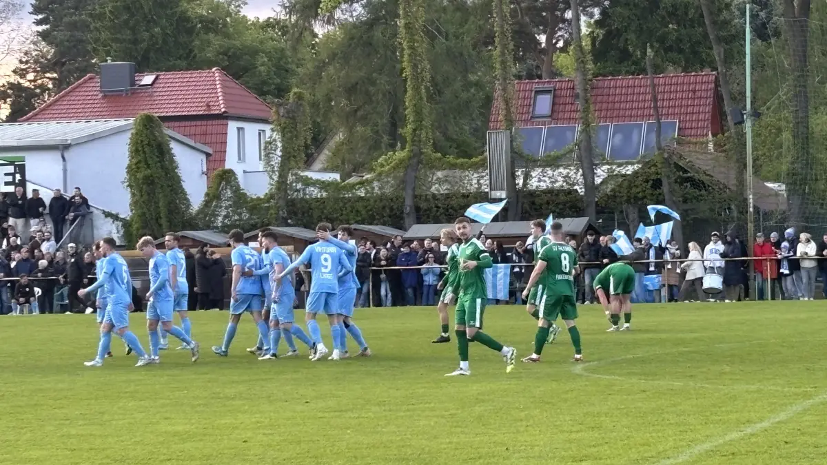 Viktoria Potsdam bejubelte zwischenzeitlich den Führungstreffer im Spitzenspiel der Landesliga Nord beim SV Falkensee-Finkenkrug. Am Ende stand ein Remis.