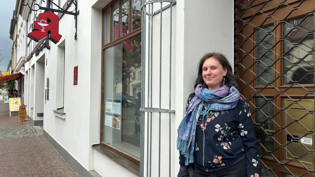 Anne Dahlmann will einen Co-Working-Space in den Räumen der Alten Apotheke in Angermünde schaffen.