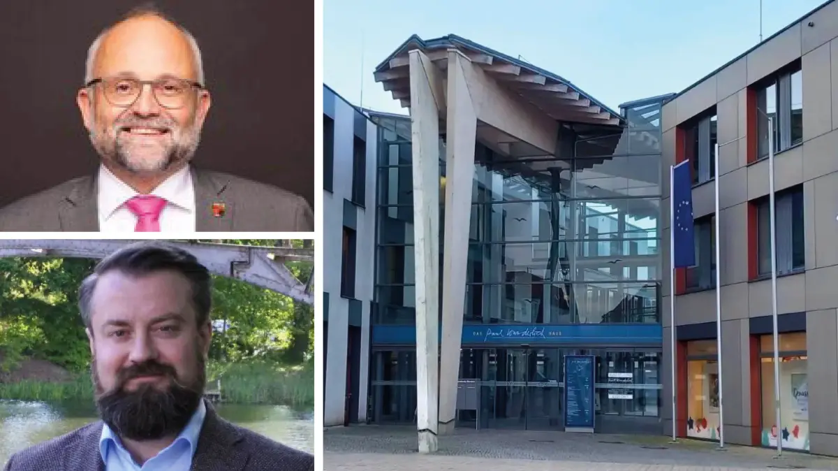 Nach der Stichwahl: Der Wahlkampf um das Landratsamt im Barnim ist entschieden. Doch nicht überall im Kreis, auch im Amt Joachimsthal (Schorfheide) nicht, hat der Wahlsieger Daniel Kurth von der SPD (oben) gegen Matthäus Mikolaszek (unten) von der AfD so deutlich gewonnen, wie dies das Gesamtergebnis aussagt.
