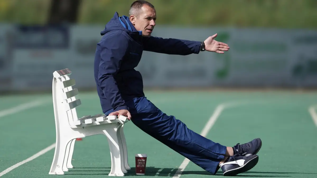 Fussball : Ahrensfelde, Fussball Brandenburgliga, Grün-Weiss Ahrensfelde - SV Altlüdersdorf, Trainer Dariusz Buciniski
FOTO BENK 15.05.2026