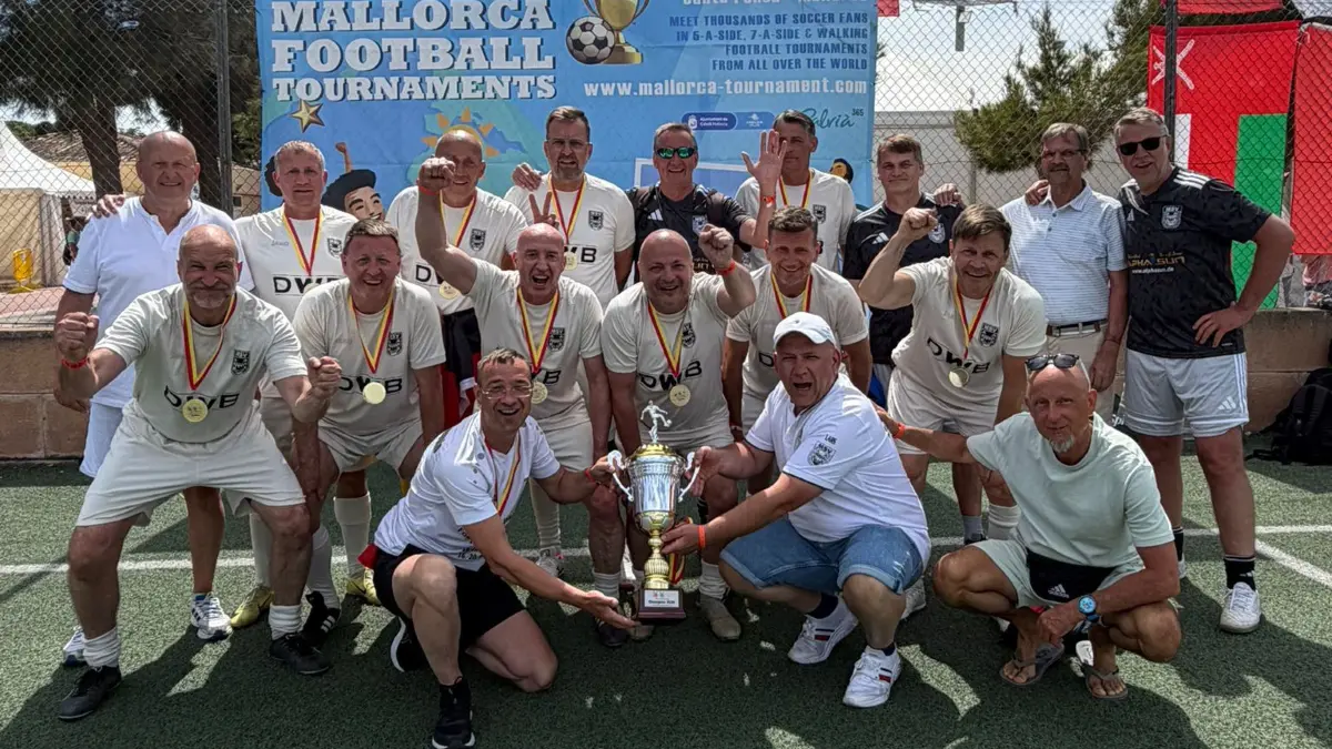 Walking Football, MSV Neuruppin auf Mallorca, Sieg mit der Ü50 und Platz vier mit der Ü60, internationales Turnier im Mai 2026
