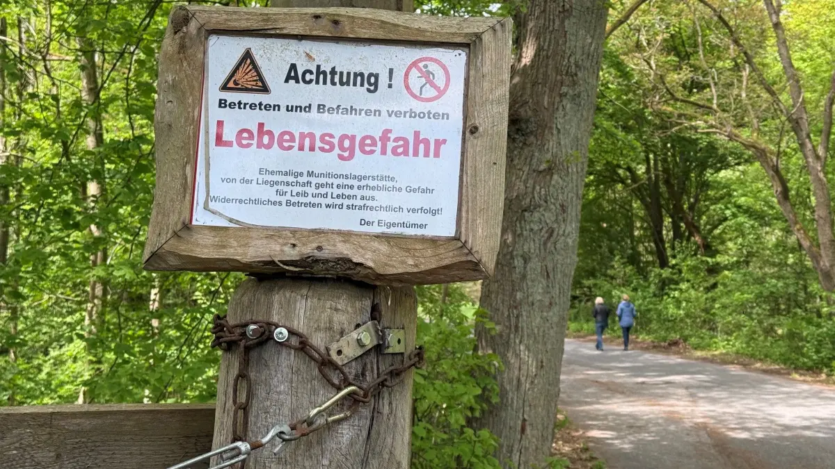 Eingang zum ehemaligen Munitionsdepot Wolfsruh
