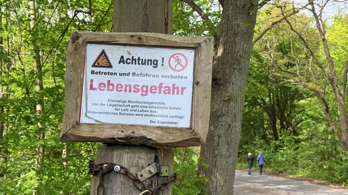Eingang zum ehemaligen Munitionsdepot Wolfsruh