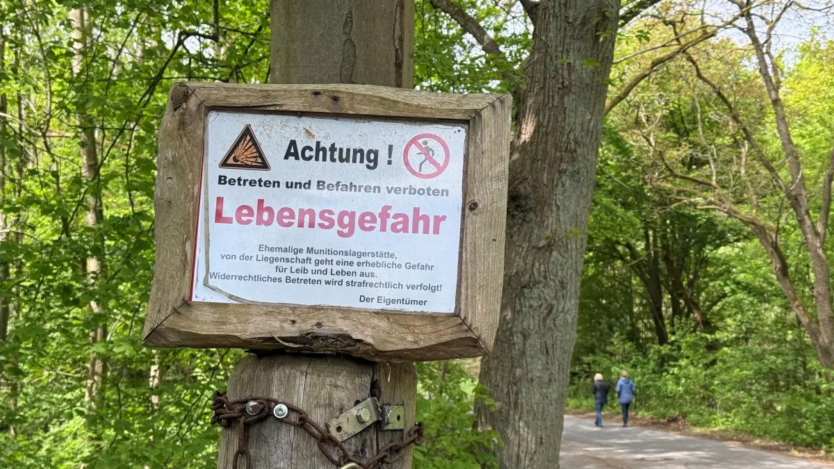 Eingang zum ehemaligen Munitionsdepot Wolfsruh