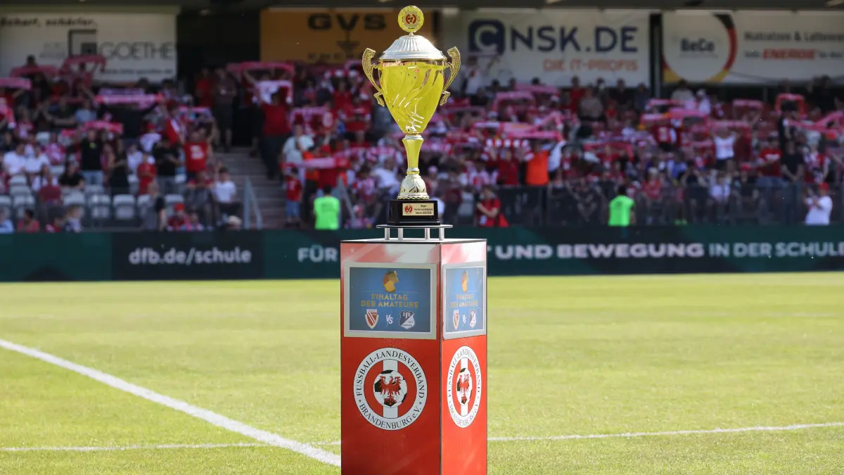 Fussball Landespokal Brandenburgt 2025/2026 Finale FC Energie Cottbus - VfB Krieschow 1921: Der Brandenburger Landespokal