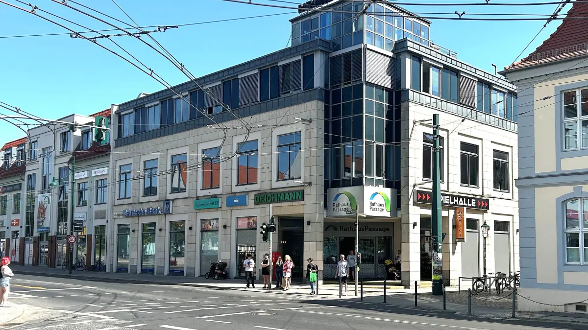 Kundenmagnet im Zentrum: Die Rathauspassage in Eberswalde ist ein wichtiger Frequenzbringer für die Innenstadt.