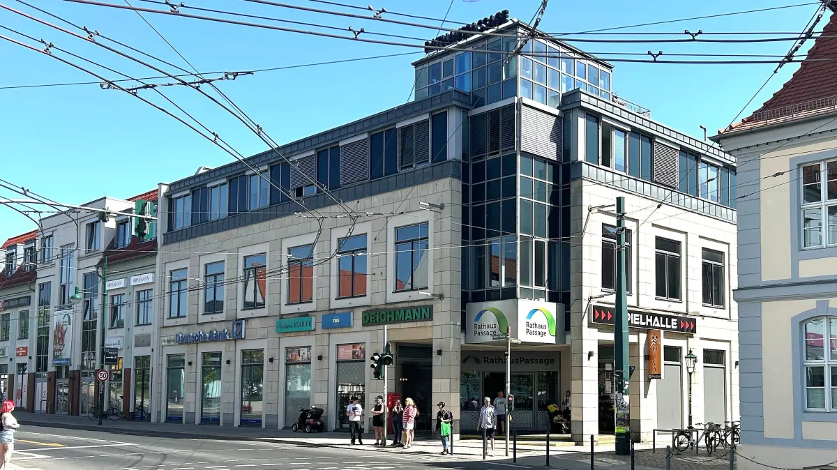 Kundenmagnet im Zentrum: Die Rathauspassage in Eberswalde ist ein wichtiger Frequenzbringer für die Innenstadt.