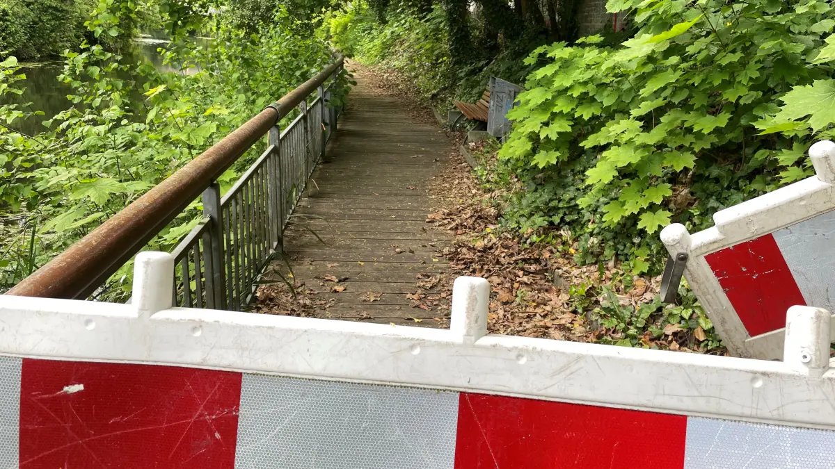 Holzweg am Kanal in Königs Wusterhausen