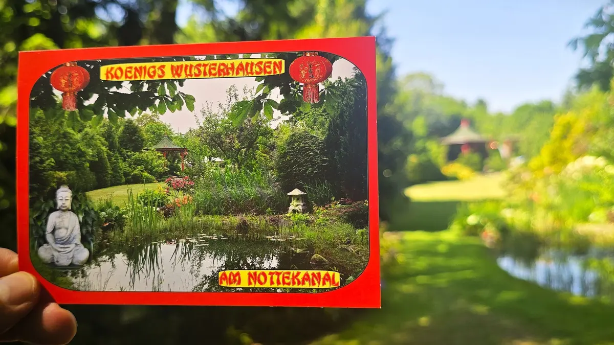 Der Garten von Rainer Kietzke am Notte-Kanal in Königs Wusterhausen. Ist er der schönste in der ganzen Stadt?
