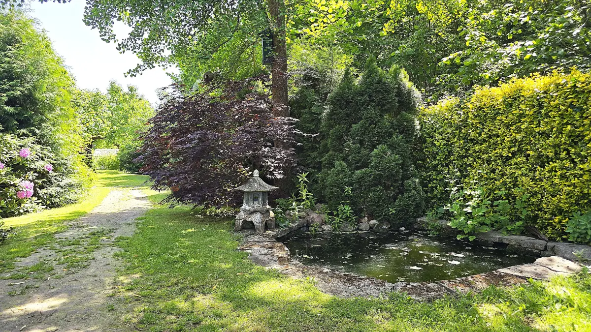 Der Garten von Rainer Kietzke am Notte-Kanal in Königs Wusterhausen. Ist er der schönste in der ganzen Stadt?