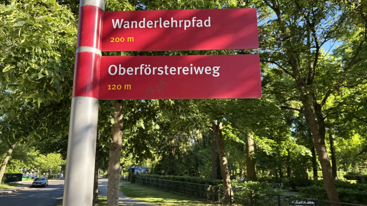 Der Oberförstereiweg in Richtung Tesla wird durch schwere Baufahrzeuge befahren. Geplant war das allerdings ganz anders. Die Gründe.
