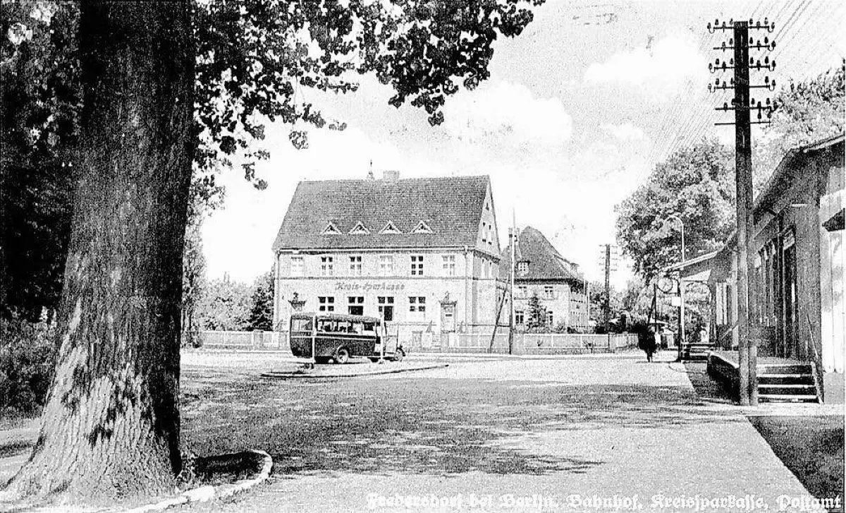 Eine Aufnahme der Kreissparkasse aus dem Jahr 1936.