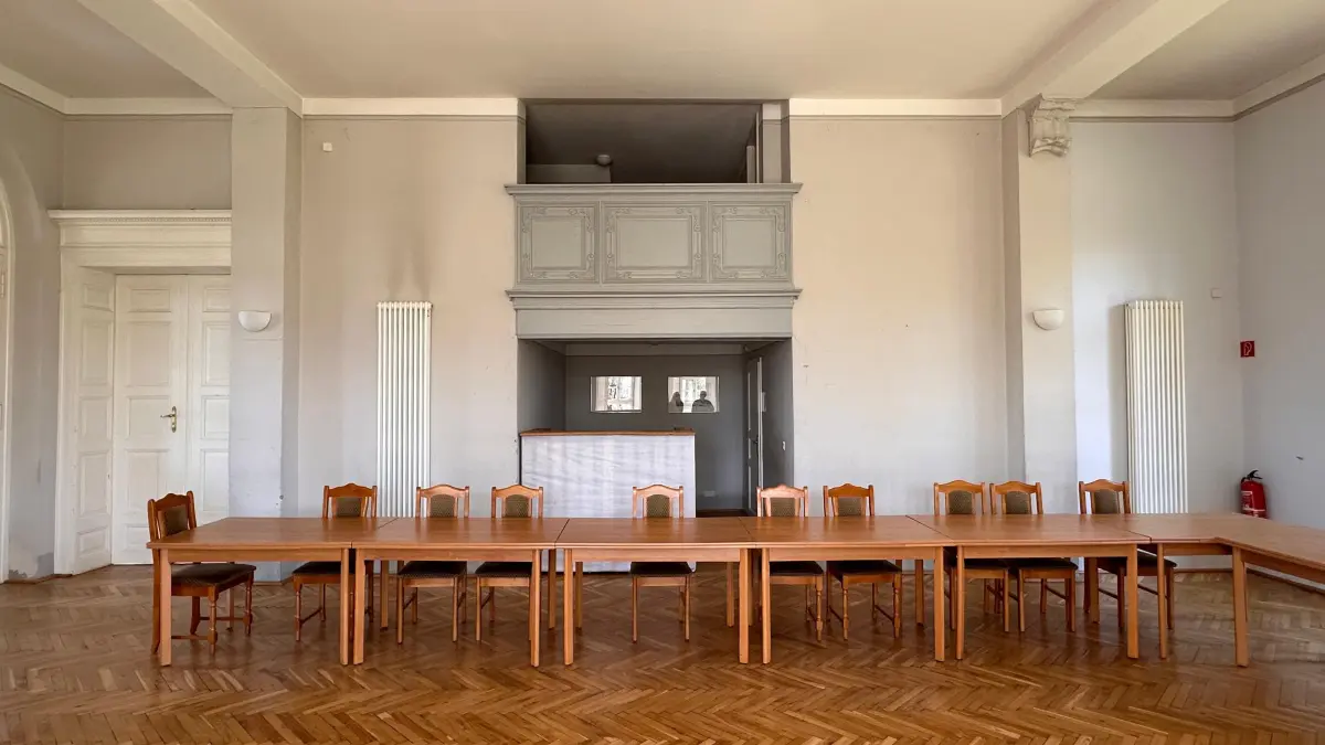 Im Schloss Felchow lässt es sich gediegen tafeln.
