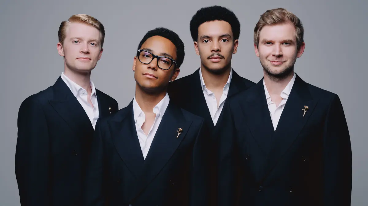 Berlin. Vokalensemble "German Gents". Datum unbekannt. Foto: Clara Evens. Pressefoto - honorarfrei.