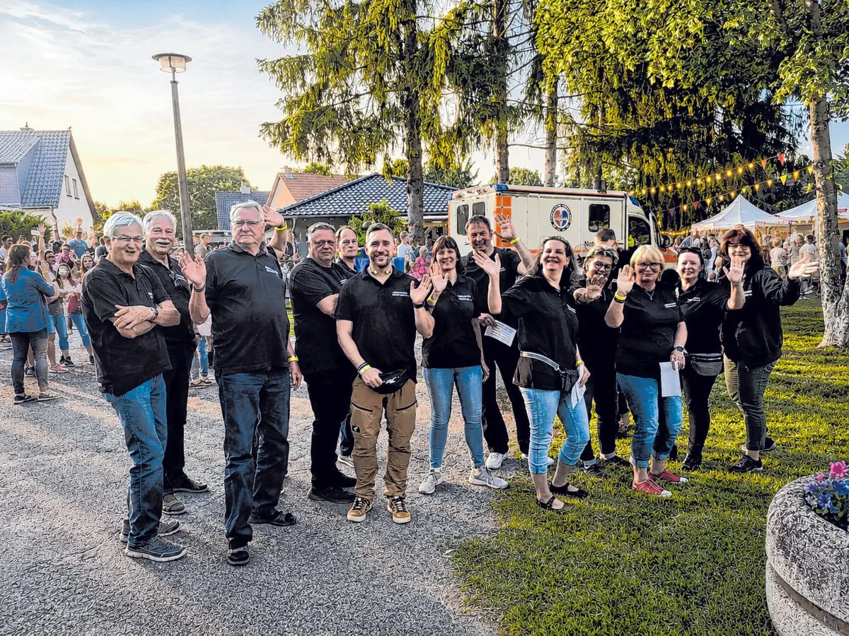 Das Orga-Team des Schönfließer Heimatfestes