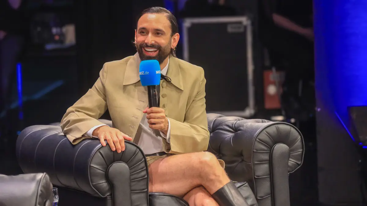Zu Gast beim MOZ-Talk in Frankfurt (Oder): Tom Neuwirth. 2014 wurde seine Kunstfigur Conchita Wurst mit dem Stück "Rise Like a Phoenix" Siegerin des 59. Eurovision Song Contests in Kopenhagen.