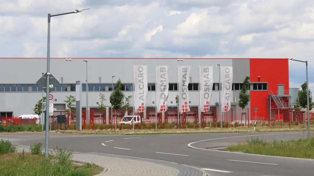 Die Alcaro-Logistikhalle in Frankfurt (Oder)