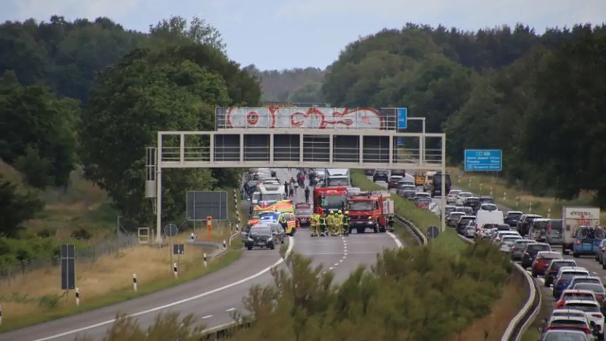 Kilometerlanger Stau auf A11 zwischen Bernau-Süd und Kreuz Bernau