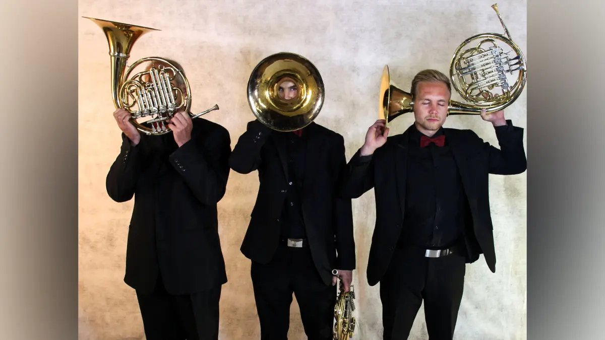 Bad Elster. Horntrio "Family Brass". Foto vom 18.07.2020 Foto: Philipp Winkel - Archivbild, Pressebild