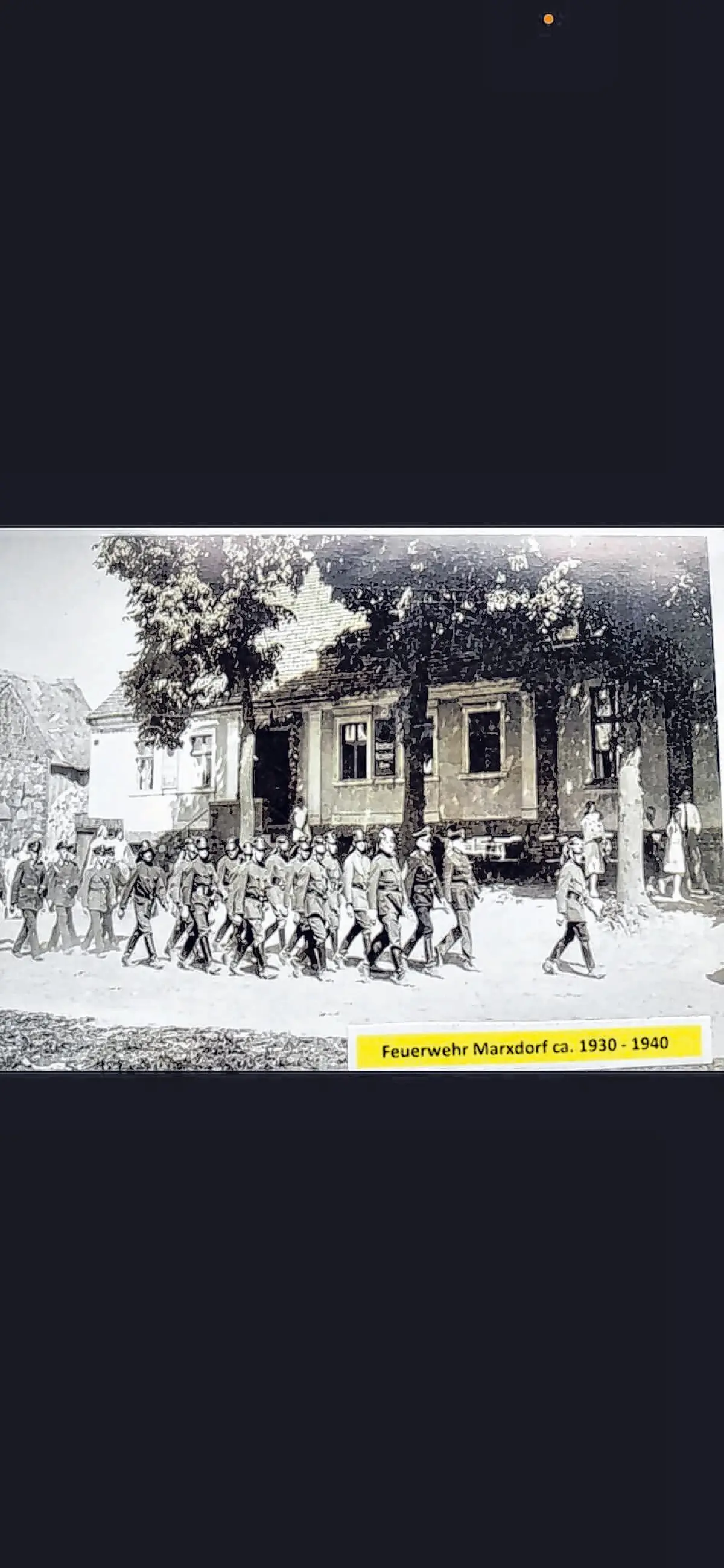 Die Marxdorfer Wehr in den 30iger Jahren