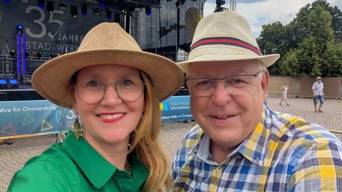 Stadtfest Oranienburg 2026, Eröffnung am Freitag, 19.06.2026, mit Bürgermeisterin Jennifer Collin-Feeder und SVV-Vorsteher Dirk Blettermann (beide SPD) +++ ACHTUNG: Einmalige Freigabe des Fotos für Bericht zum Stadtfest 2026!!! +++