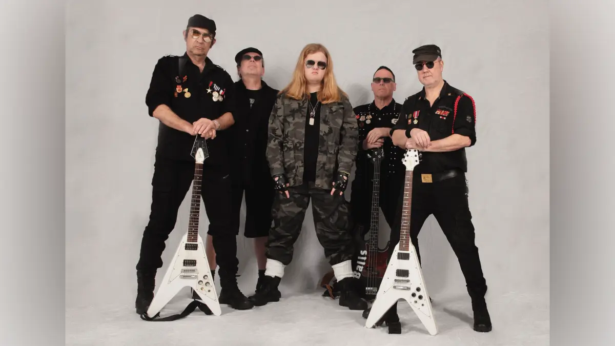 Eisenhüttenstadt. Die Band Metal Heart, Tribute für Accept, spielt 2026 ein Konzert in der Reihe Rockhütte. Von links: PETER ORTH ( GIT/VOC), CHRIS PETER ( DRUMS), MORITZ NOBIS (VOCALS), GERHARD MASTIAUX ( BASS/VOC), JENS SÄGER ( GIT/VOC ) Datum unbekannt. Foto: Jens Säger
