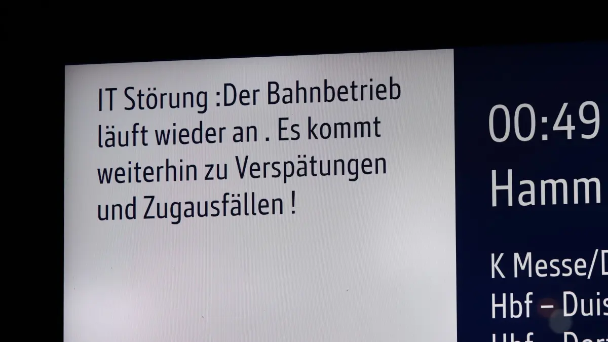 Funkstörung im Zugverkehr