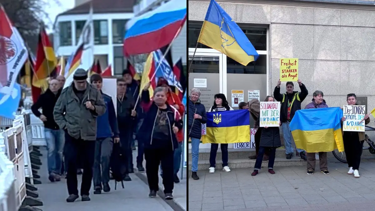 In Erkner finden am Montag jetzt zwei Kundgebungen mit Thema Krieg Russland gegen Ukraine statt. Das macht