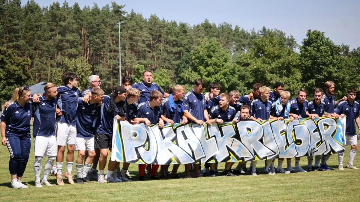 Fußball Kreispokal Sieger Oberhavel/Barnim: FC Finowfurt mit dem 8:7 n.E. gegen Marwitz am 27. Juni 2026