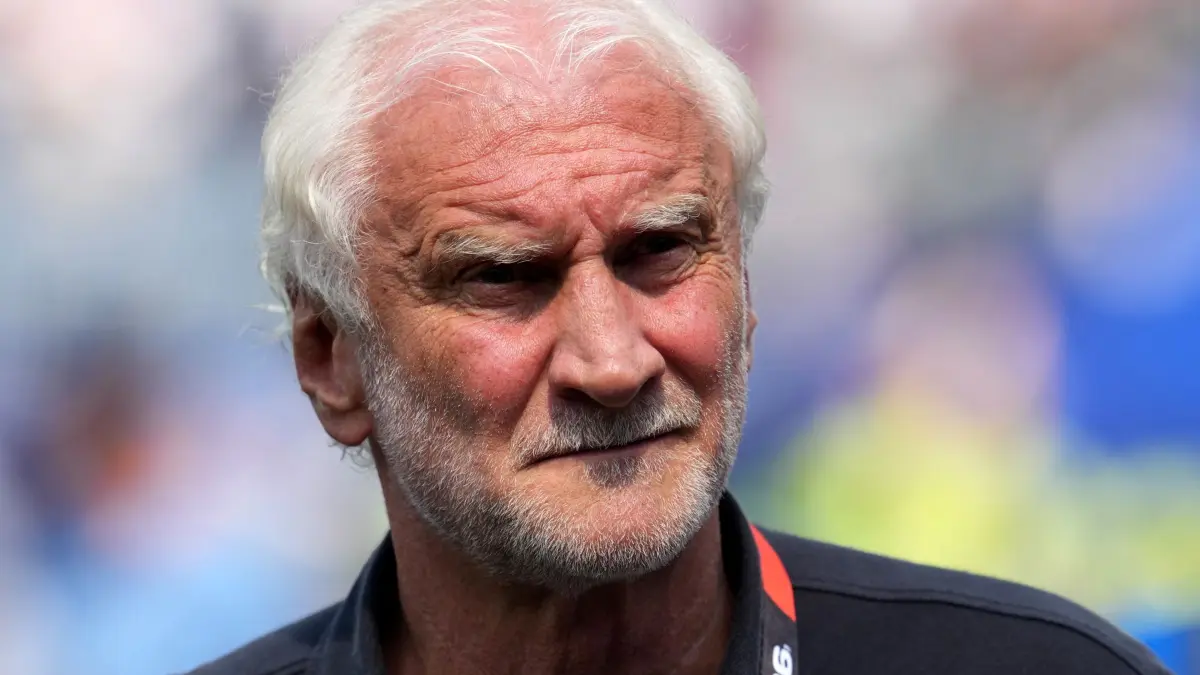 WM 2026 - Deutschland - Paraguay: 29.06.2026, USA, Boston: Fußball, Männer, WM 2026, Nationalmannschaft, Deutschland - Paraguay, Sechzehntelfinale im Boston -Stadion, Rudi Völler, DFB-Sportdirektor, vor dem Spiel. EINSCHRÄNKUNGEN: Die Nutzung unterliegt Einschränkungen. Ausschließlich redaktionelle Nutzung, keine kommerzielle Nutzung ohne vorherige Zustimmung des Rechteinhabers. Foto: Nick Potts/PA Wire/dpa +++ dpa-Bildfunk +++
