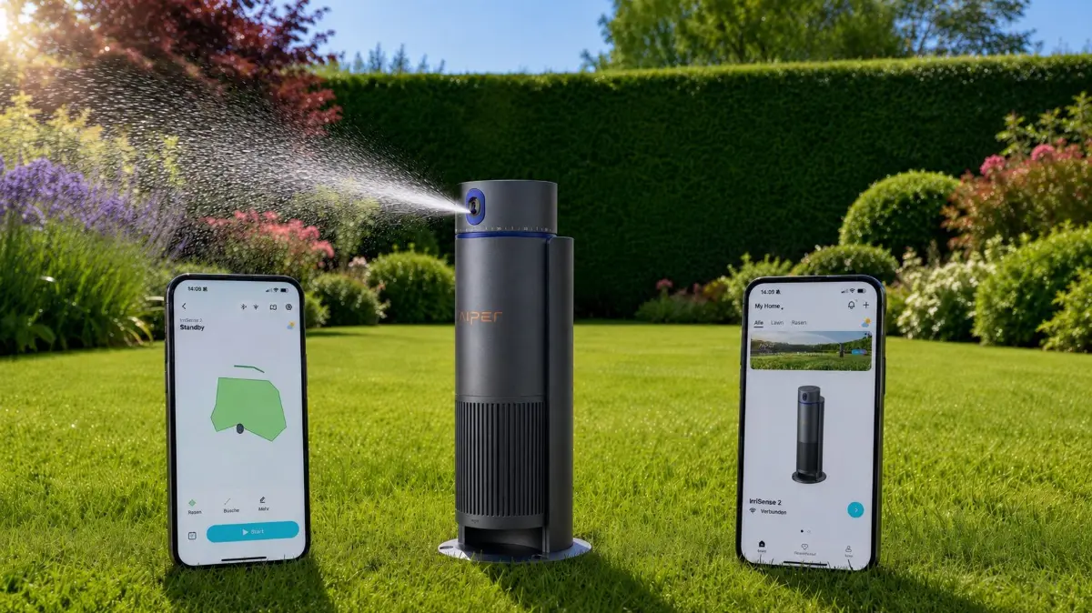 Aiper Irrisense 2. Mapping und Steuerung bequem per App.