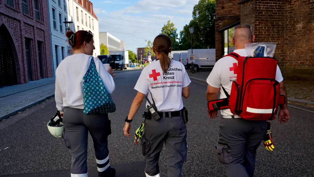 Rettungskräfte Bunter Hering Frankfurt (Oder) Stadtfest