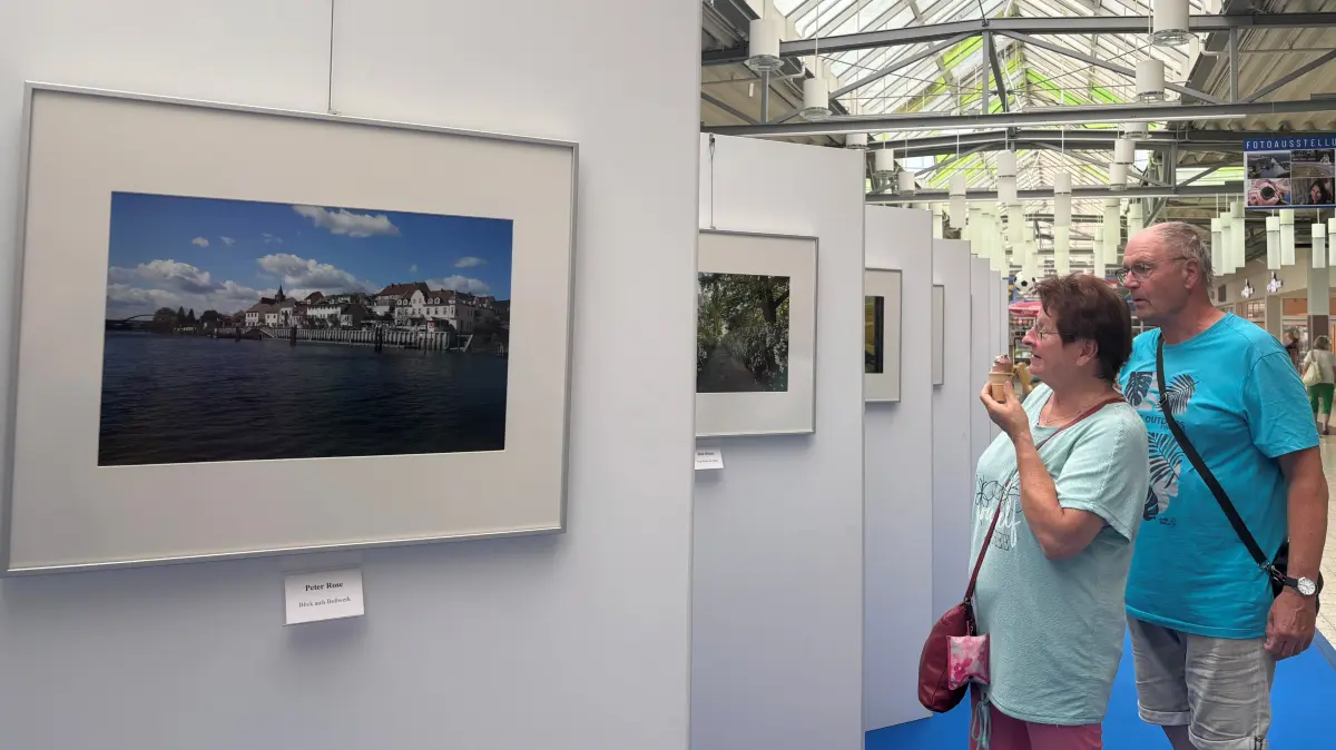 Eisenhüttenstadt. City Center. Fotoausstellungen "Gesichter unserer Stadt" und "Meine Gesichter, unsere Stadt". 15.07.2026 Foto: Janet Neiser