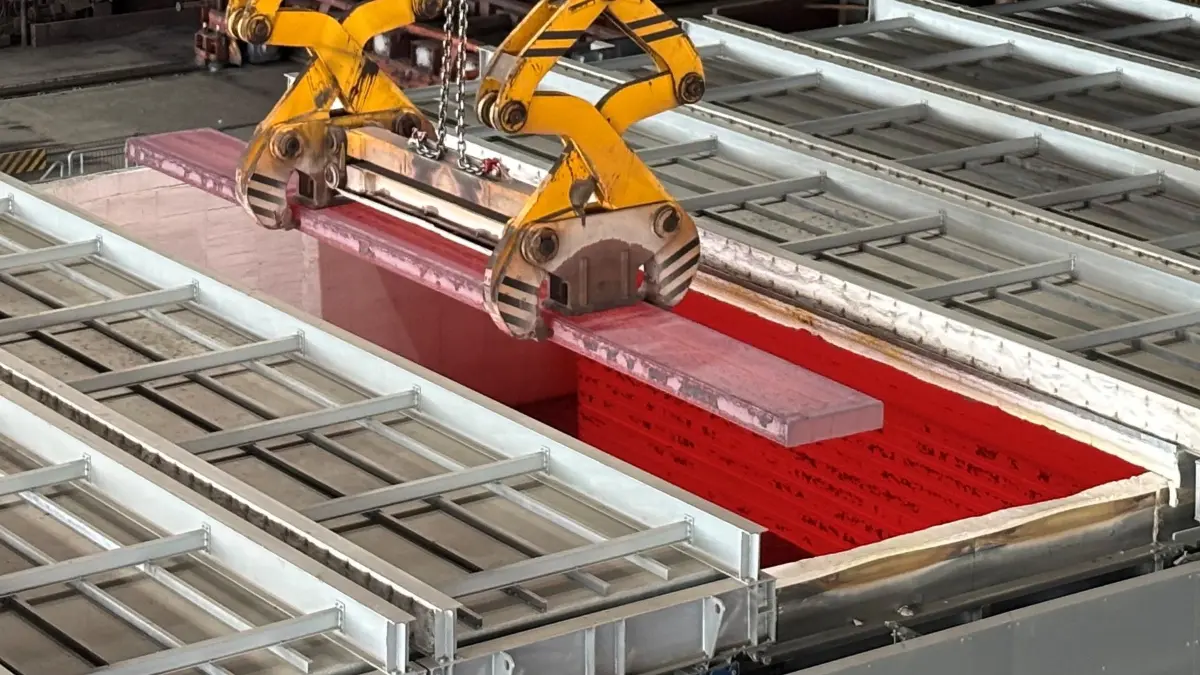 Thermobox im Konverterstahlwerk von ArcelorMittal Eisenhüttenstadt
