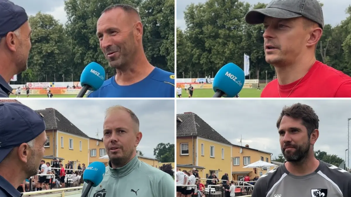 Trainer beim Turnier des SV Zehdenick zum Tipp im Weltmeister-Finale