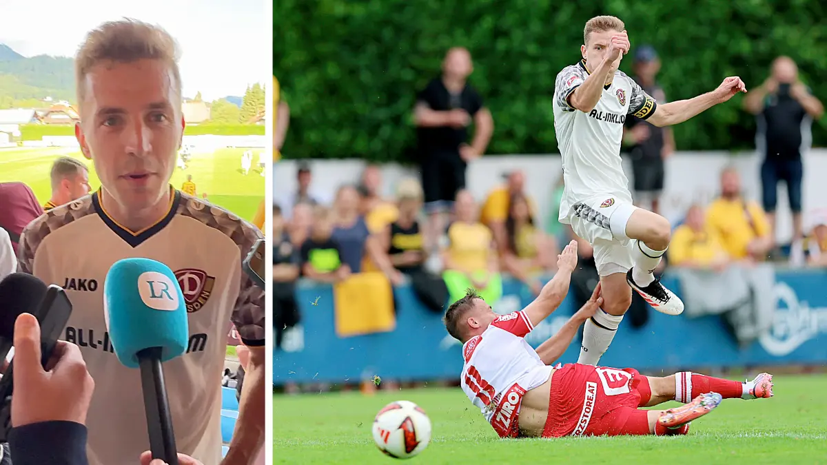 Kapitän Niklas Hauptmann und Dynamo Dresden feiern im Trainingslager in Windischgarsten einen überzeugenden 5:0-Testspielsieg gegen den Grazer AK.