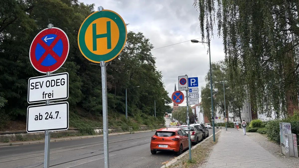 SEV Frankfurt (Oder) RE1 Odeg Bus Bahnhof Haltestelle Ersatzverkehr