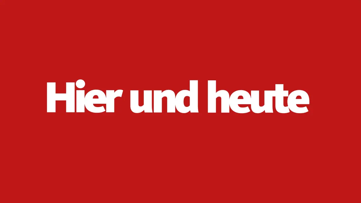Logo der Sendung Hier und heute