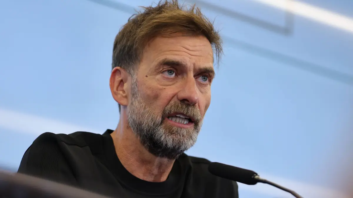 24.07.2026, Fussball DFB-Pressekonferenz, Vorstellung des neuen Bundestrainers Jürgen Klopp DFL/DFB REGULATIONS PROHIBIT ANY USE OF PHOTOGRAPHS AS IMAGE SEQUENCES AND/OR QUASI-VIDEO. xdcx *** July 24, 2026, DFB Soccer Press Conference, Introduction of the New National Team Coach Jürgen Klopp DFL DFB REGULATIONS PROHIBIT ANY USE OF PHOTOGRAPHS AS IMAGE SEQUENCES AND/OR QUASI-VIDEO xdcx Copyright: HMBxMedia/Claus