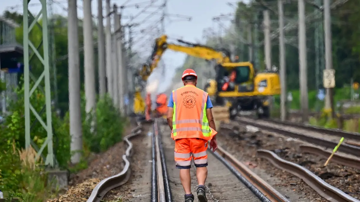 Bauarbeiten bei der Bahn