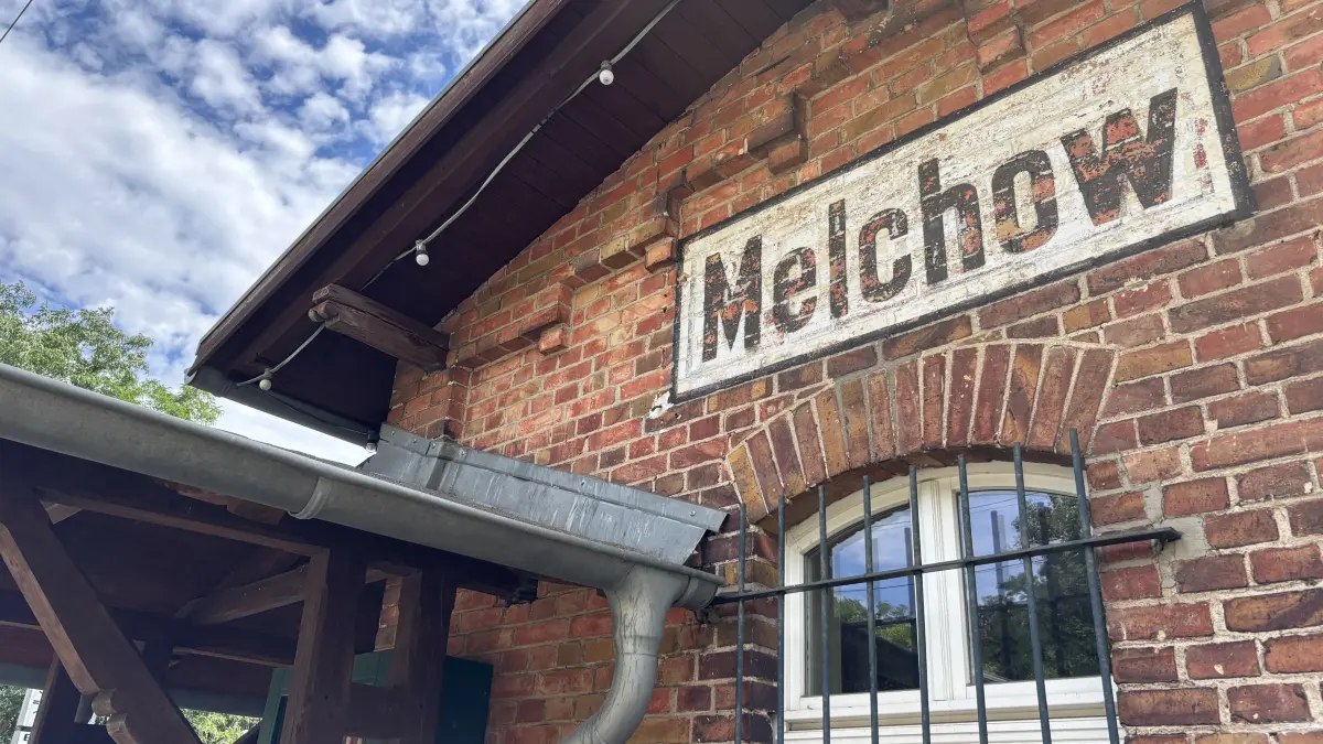 Bahnhof in Melchow, Barnim, 29.7.26