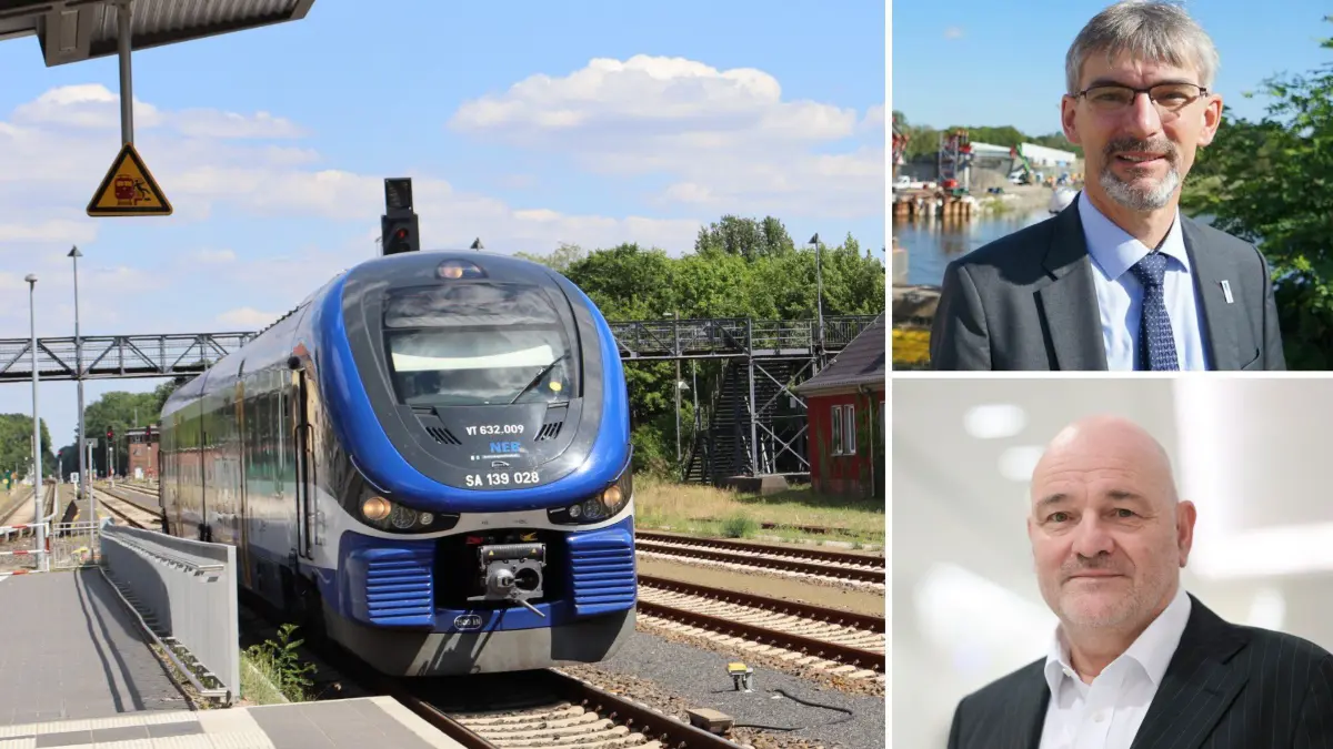 Ministerwechsel beim Bund und Ostbahn-Ausbau: Welche Hoffnungen gibt es an den neuen Ressortchef Steffen Bilger? Frank Schütz (oben) von der IGOB und Amtskollege Robert Crumbach im Land haben schon Erwartungen geäußert.