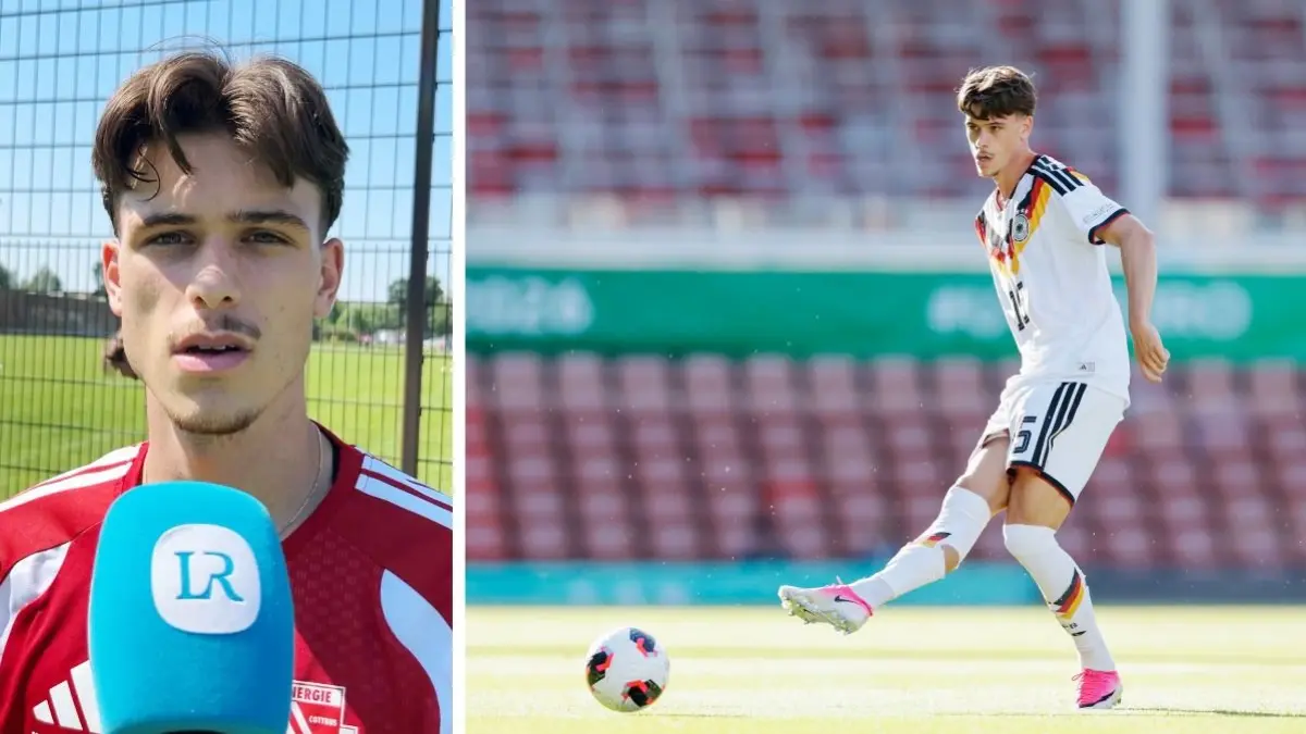 Luca Erlein ist neu bei Energie Cottbus. Der Leihspieler von Bayer Leverkusen war zuletzt Stammspieler bei der U19-EM in der deutschen Nationalmannschaft.