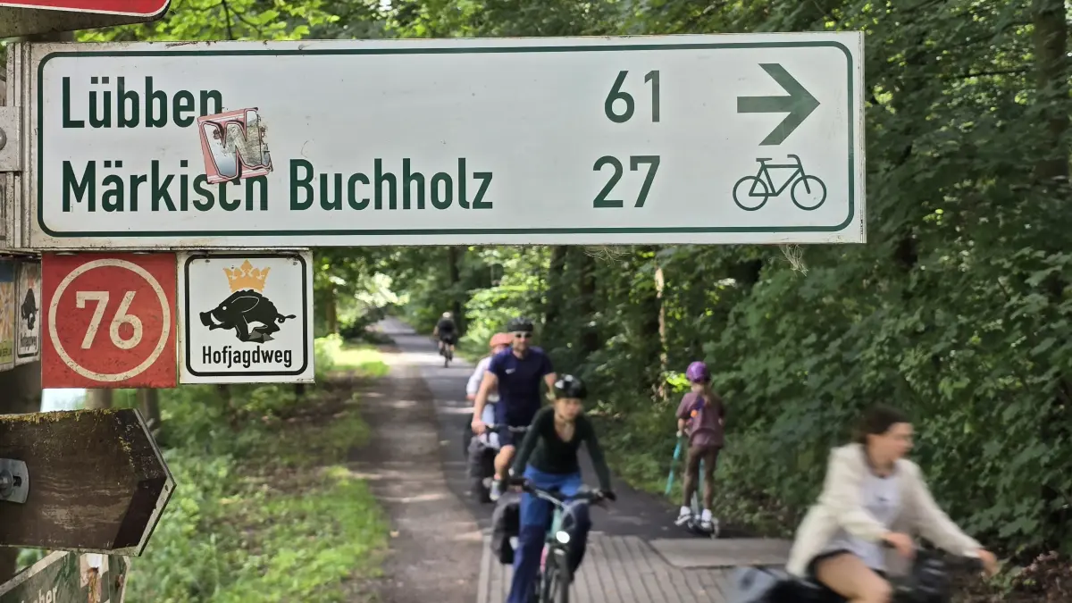 Der Hofjagdweg, ein Radweg von Königs Wusterhausen nach Lübben, führt durch bezaubernde Natur.