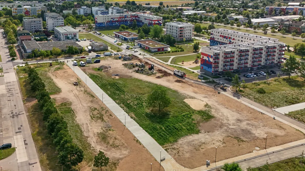 Eigenheimgebiet Felchower Straße : Die Erschließungsarbeiten für das neue Eigenheimgebiet Felchower Straße sind nahezu abgeschlossen.