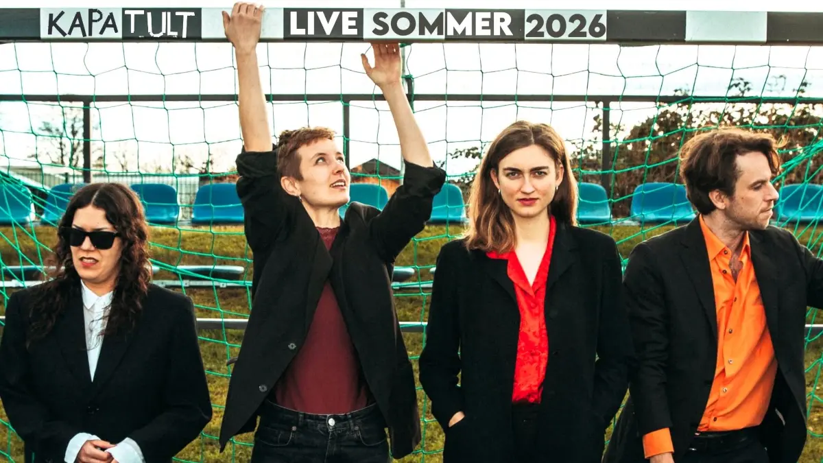 Leipzig. Band "Kapa Tult". Inga, Robin, Angi, Raphael (Reihenfolge willkürlich) Im August 2026 spielt die Band auf dem Festival "Jenseits von Millionen" in Friedland. 26.05.2026 Foto: Inga Habiger