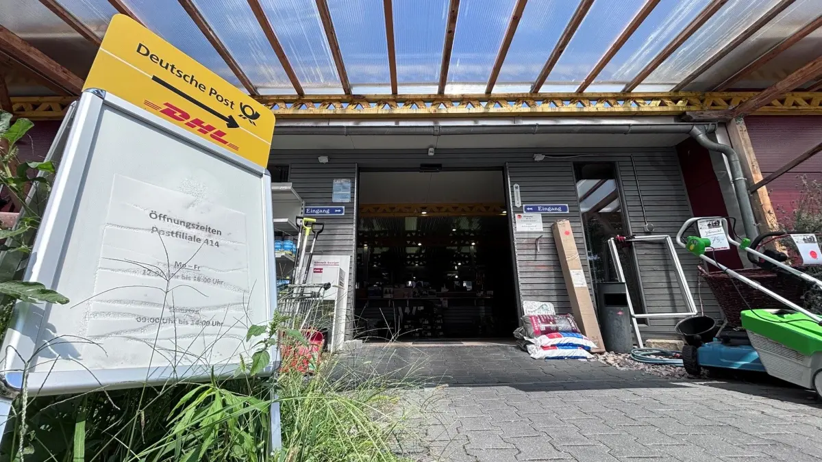 Service für Post und Pakete in Woltersdorf schließt zusammen mit dem Baumarkt WEA.