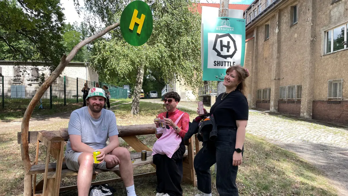 Daniel, Sophie und "Marküsschen" freuen sich auf das Bergfunk Open Air in Königs Wusterhausen
