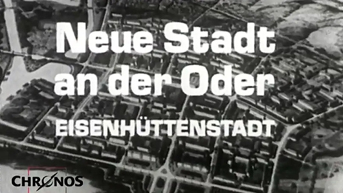 Eisenhüttenstadt. Doku "Neue Stadt an der Oder. Eisenhüttenstadt", produziert von der Chronos-Film GmbH Westberlin 1967/68 für den WDR, auf Youtube. Bildschirmfoto vom 09.08.2026 Foto: Frank Groneberg